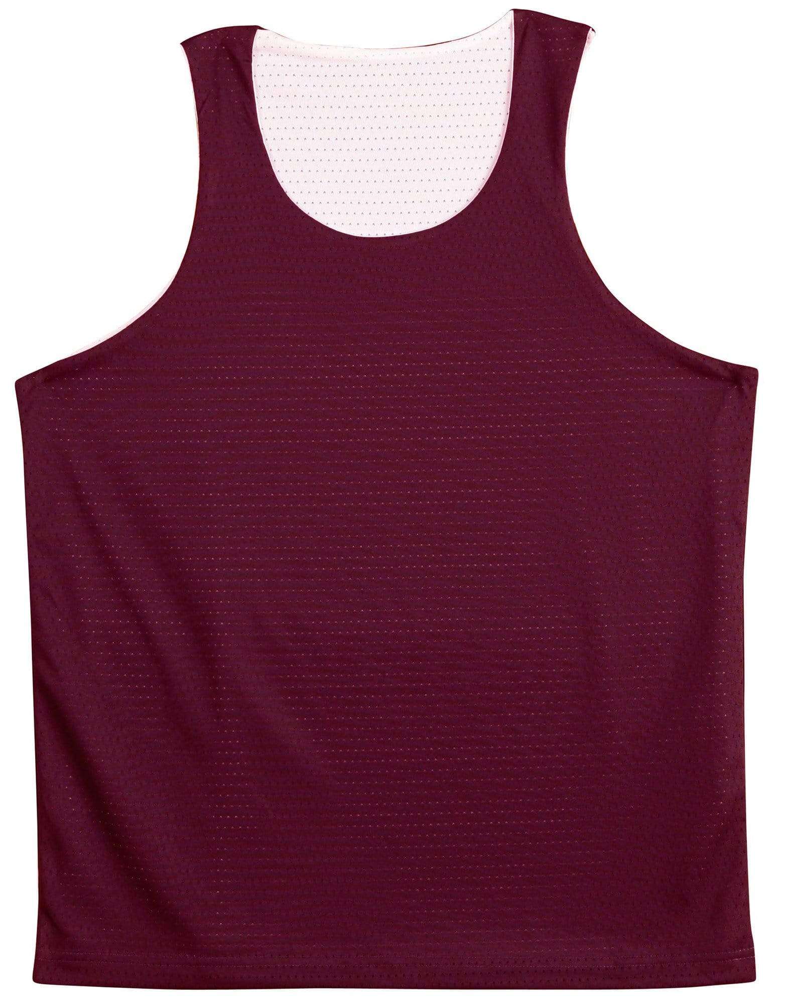 AIRPASS SINGLET Kids TS81K Casual Wear Winning Spirit Maroon/White 6K 