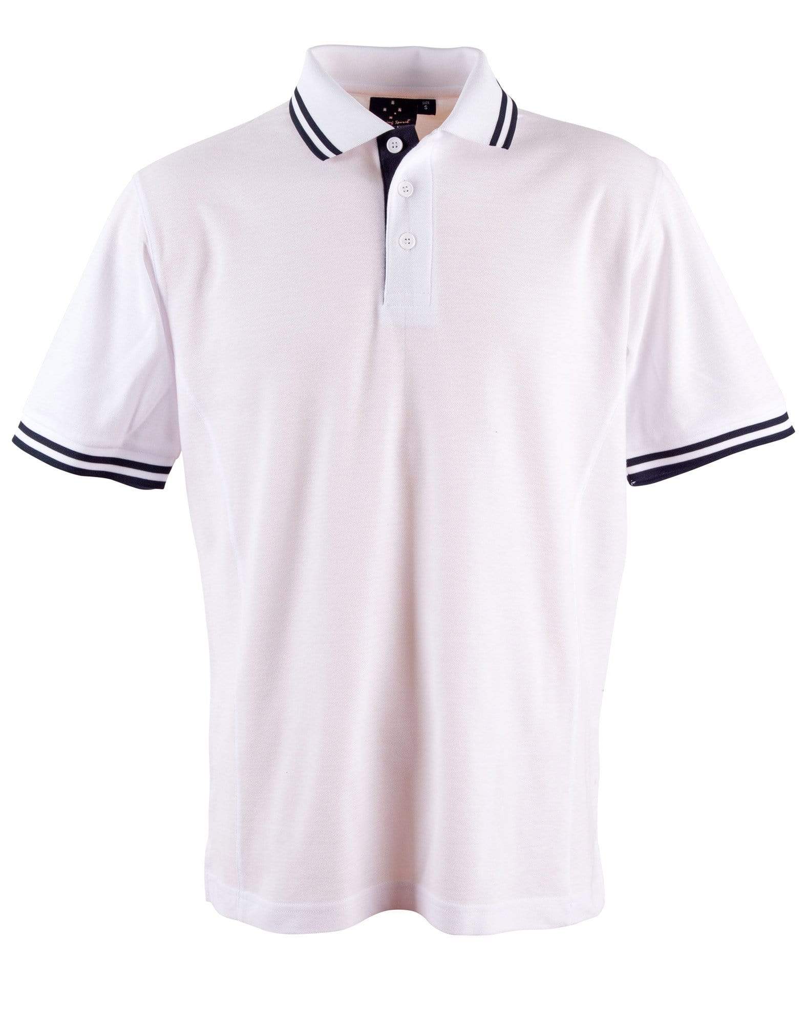 Winning Spirit Grace Polo Shirt Kids PS65K Casual Wear Winning Spirit White/Navy 6K 