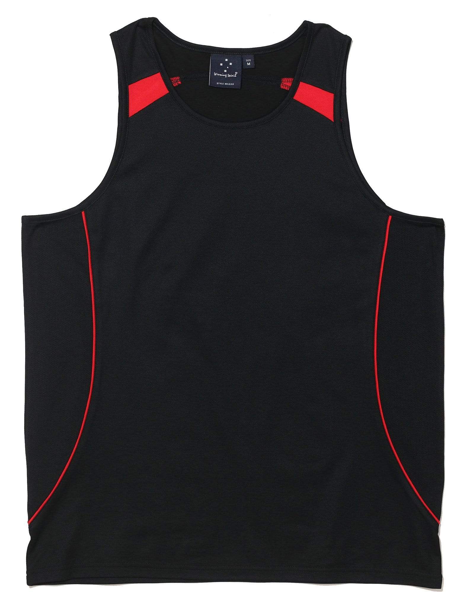 Legend Singlet Men's Sl53 Casual Wear Winning Spirit Black/Red XS 