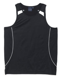 Legend Singlet Men's Sl53 Casual Wear Winning Spirit Black/White XS 