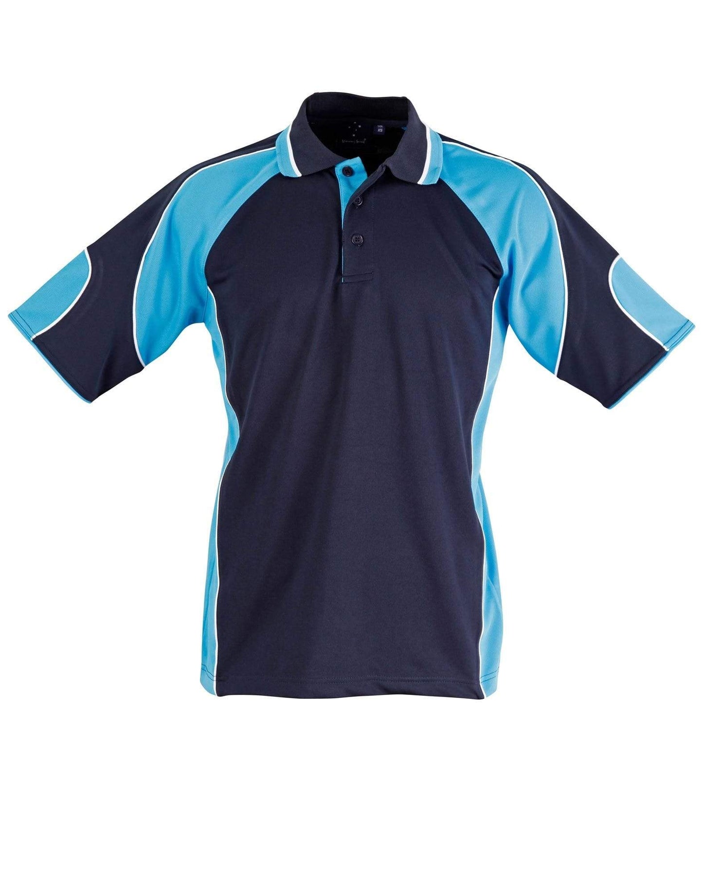 Winning Spirit Alliance Polo Kids Ps61k Casual Wear Winning Spirit Navy/Aqua Blue 6K 