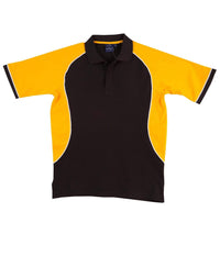 Winning Spirit Arena Polo Kids Ps77k Casual Wear Winning Spirit Black/White/Gold 4K 