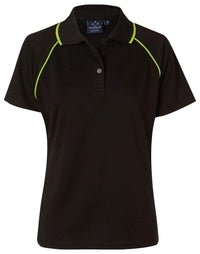 WINNING SPIRIT CHAMPION POLO Ladies' PS19 Casual Wear Winning Spirit Black/Lime 8 