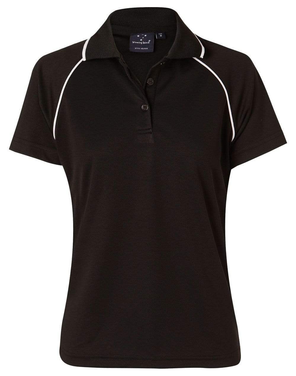 WINNING SPIRIT CHAMPION POLO Ladies' PS19 Casual Wear Winning Spirit Black/White 8 