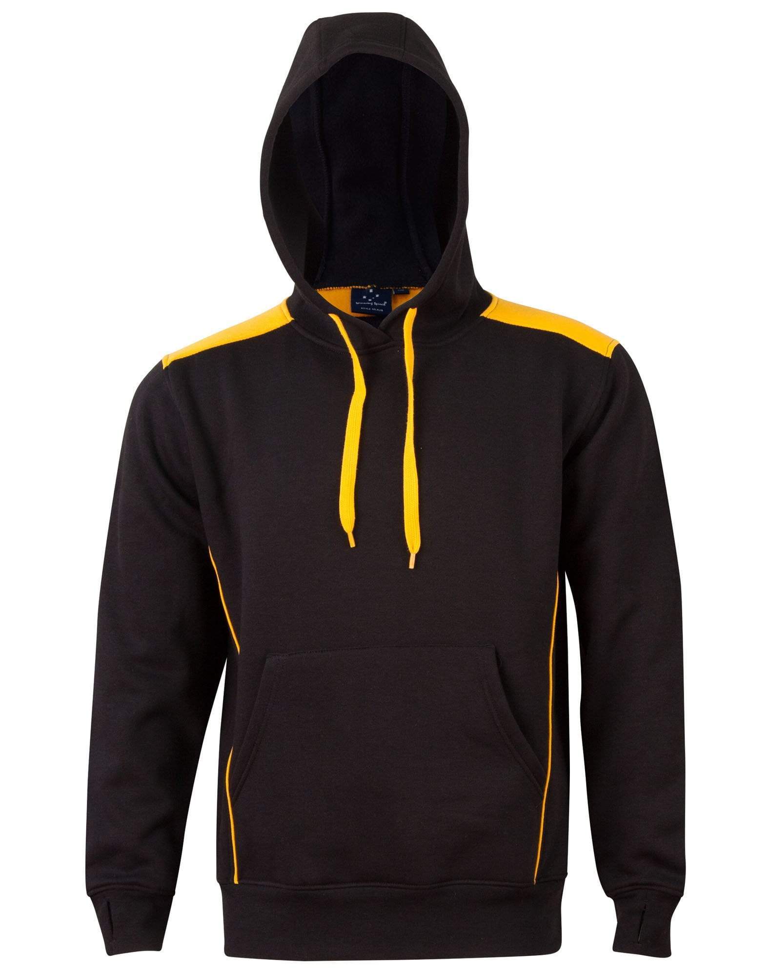 Winning Spirit Croxton Hoodie Adult Unisex Fl19 Casual Wear Winning Spirit Black/Gold XS 