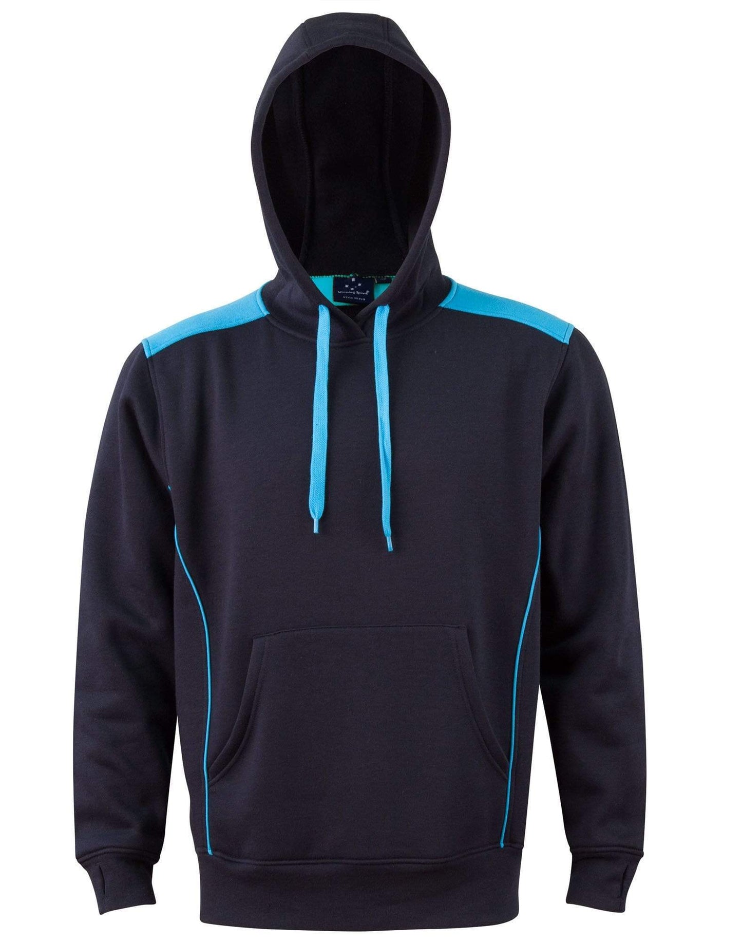 Winning Spirit Croxton Hoodie Adult Unisex Fl19 Casual Wear Winning Spirit Navy/Aqua Blue XS 