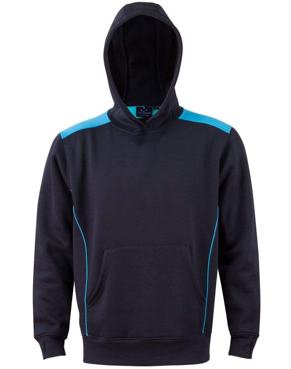 Winning Spirit Croxton Hoodie Kid's Fl19k Casual Wear Winning Spirit Navy/Aqua Blue 4K 