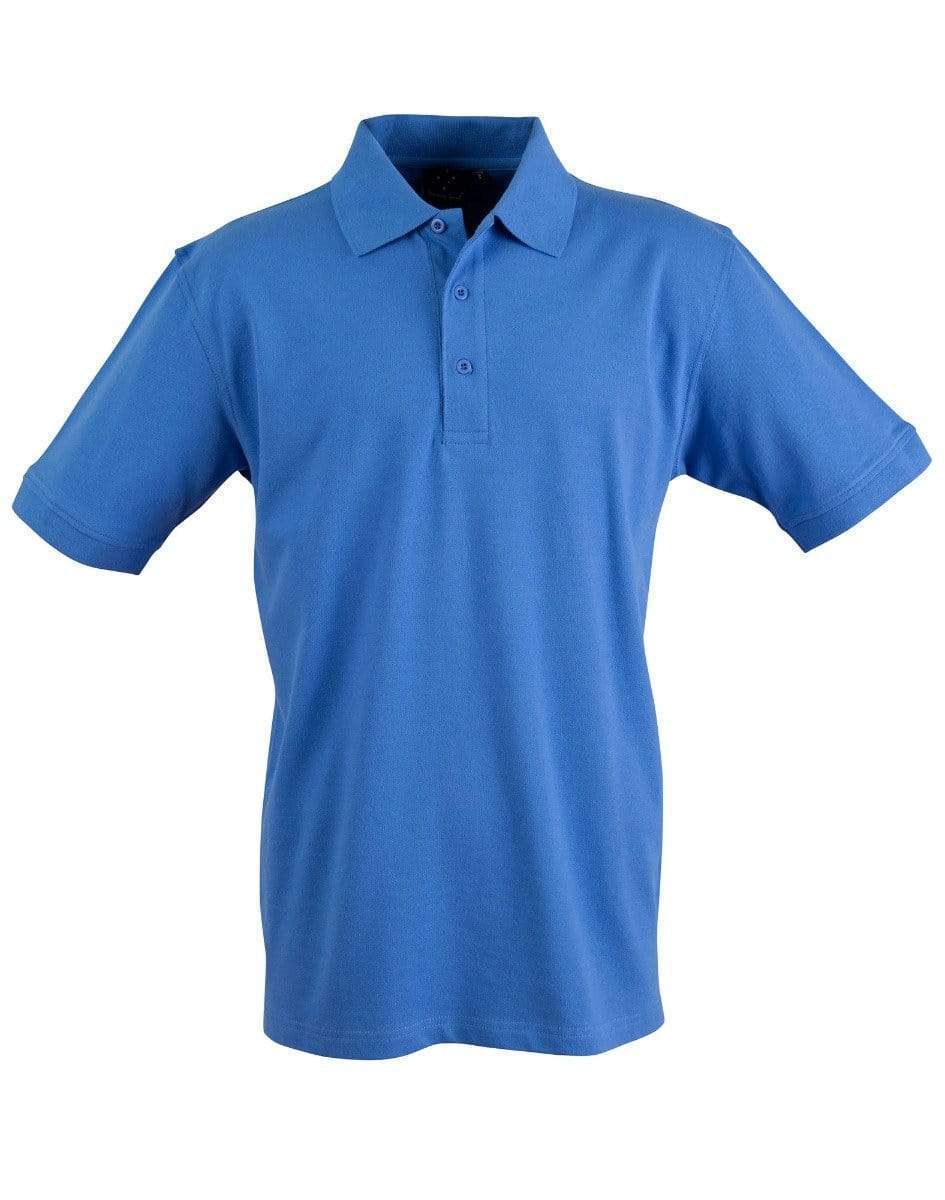 Winning Spirit Darling Harbour Polo Men's Ps55 Casual Wear Winning Spirit Azure Blue S 