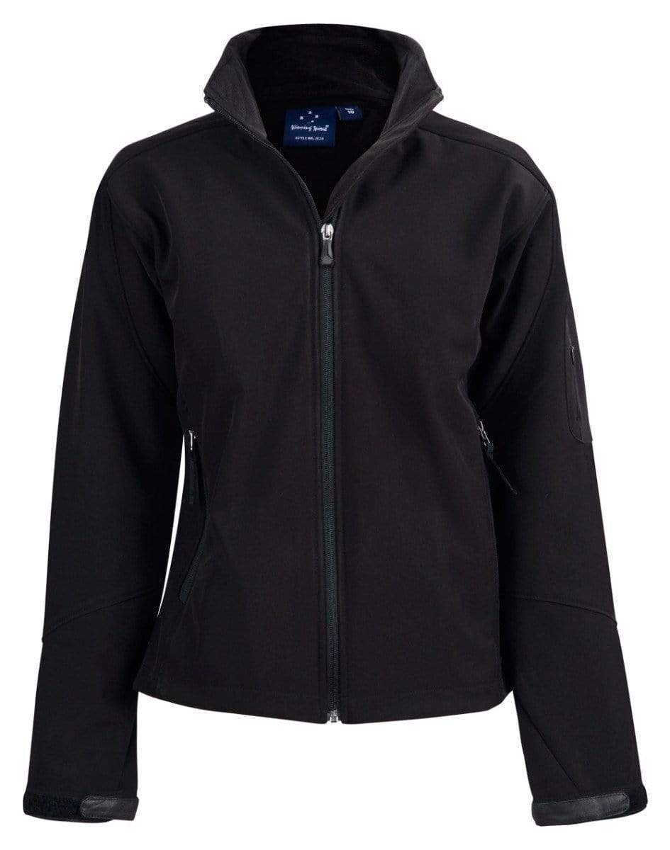 Winning Spirit Ladies' Softshell Jacket Ladies Jk24 Casual Wear Winning Spirit Black 8 