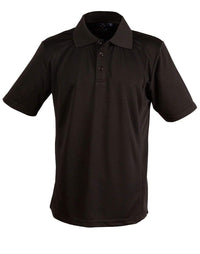 Winning Spirit Lucky Bamboo Polo Men's Ps59 Casual Wear Winning Spirit Black 3XL 