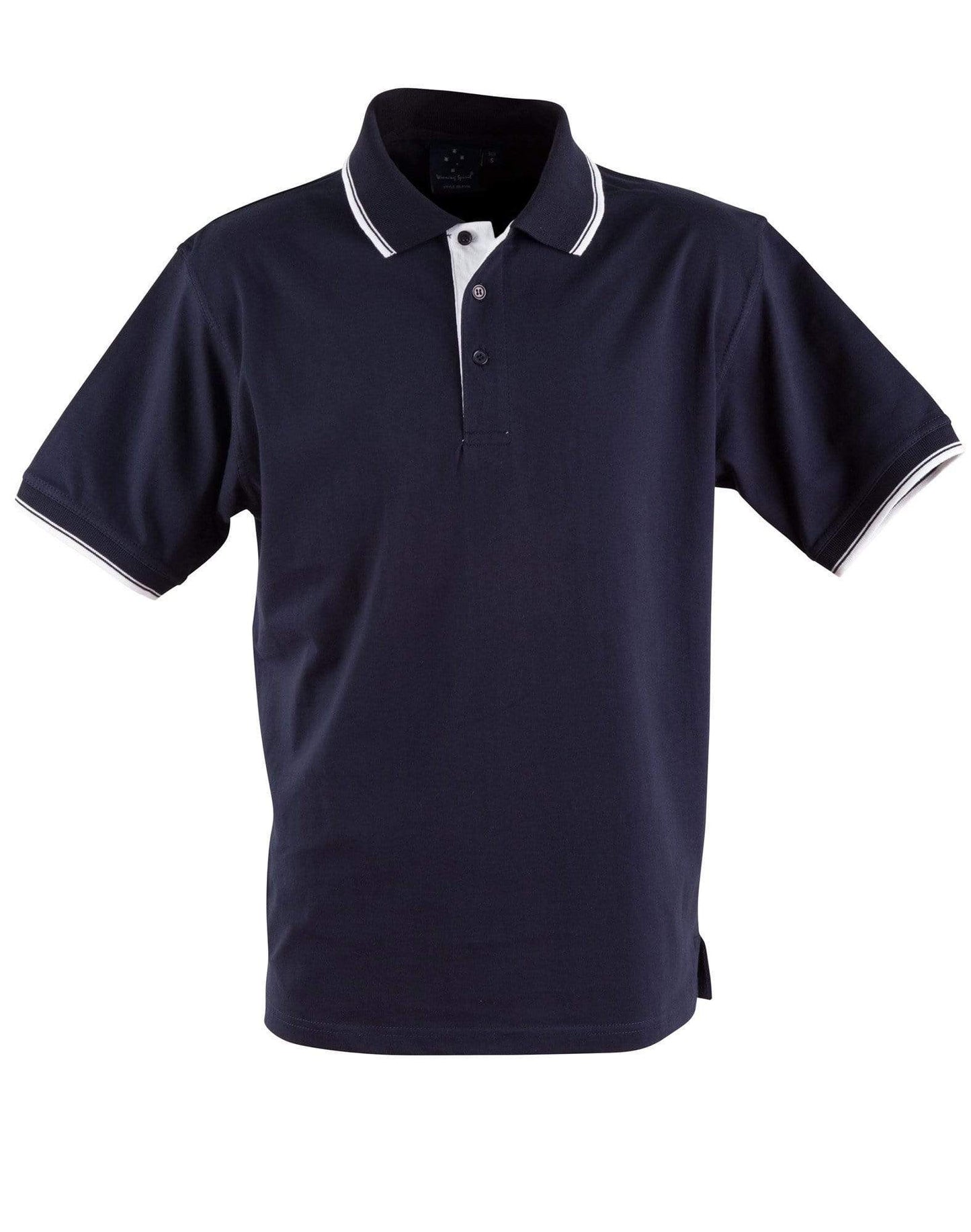 Winning Spirit Macquarie Polo Unisex Ps05 Casual Wear Winning Spirit Navy/White XS 