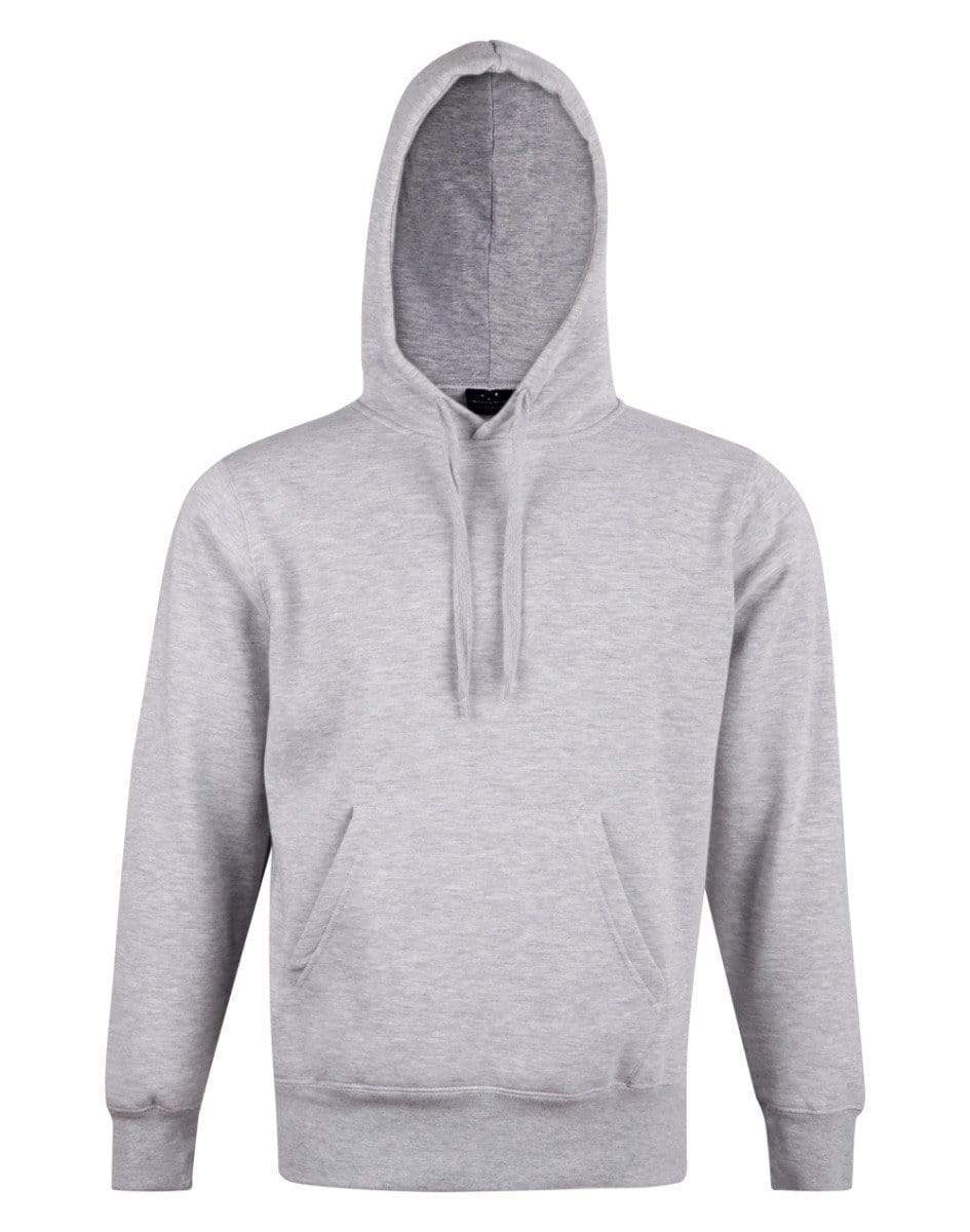 Winning Spirit Passion Fleece Hoodie - Unisex Fl09 Casual Wear Winning Spirit Grey/Grey XS 