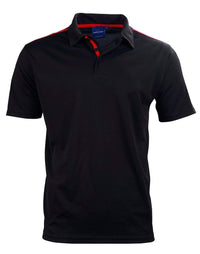 Winning Spirit PS83K Staten polo shirt Kid's Casual Wear Winning Spirit BLACK/RED 4K 