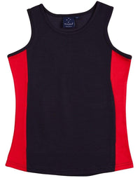 Winning Spirit Casual Wear Navy/Red / 12 WINNING SPIRIT TEAMMATE SINGLET Ladies  TS17