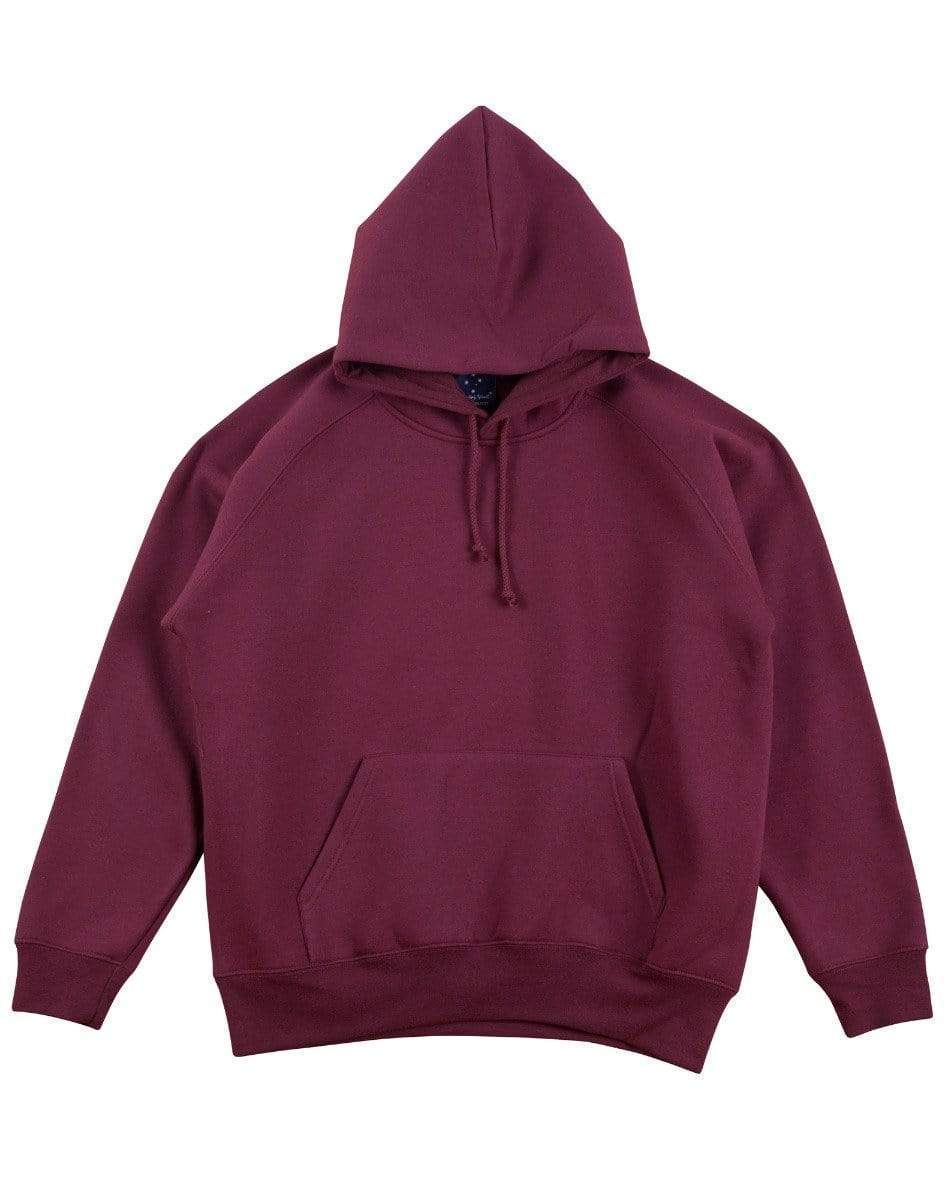 WINNING SPIRIT WARM HUG Kids' Fleece Hoodie FL07K Casual Wear Winning Spirit Maroon 6K 