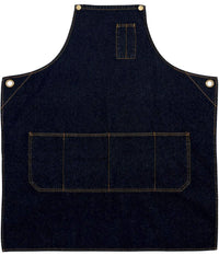 Winning Spirit East Village Denim Bib Apron Ap09 Hospitality & Chefwear Winning Spirit Black 72cmx84cm 