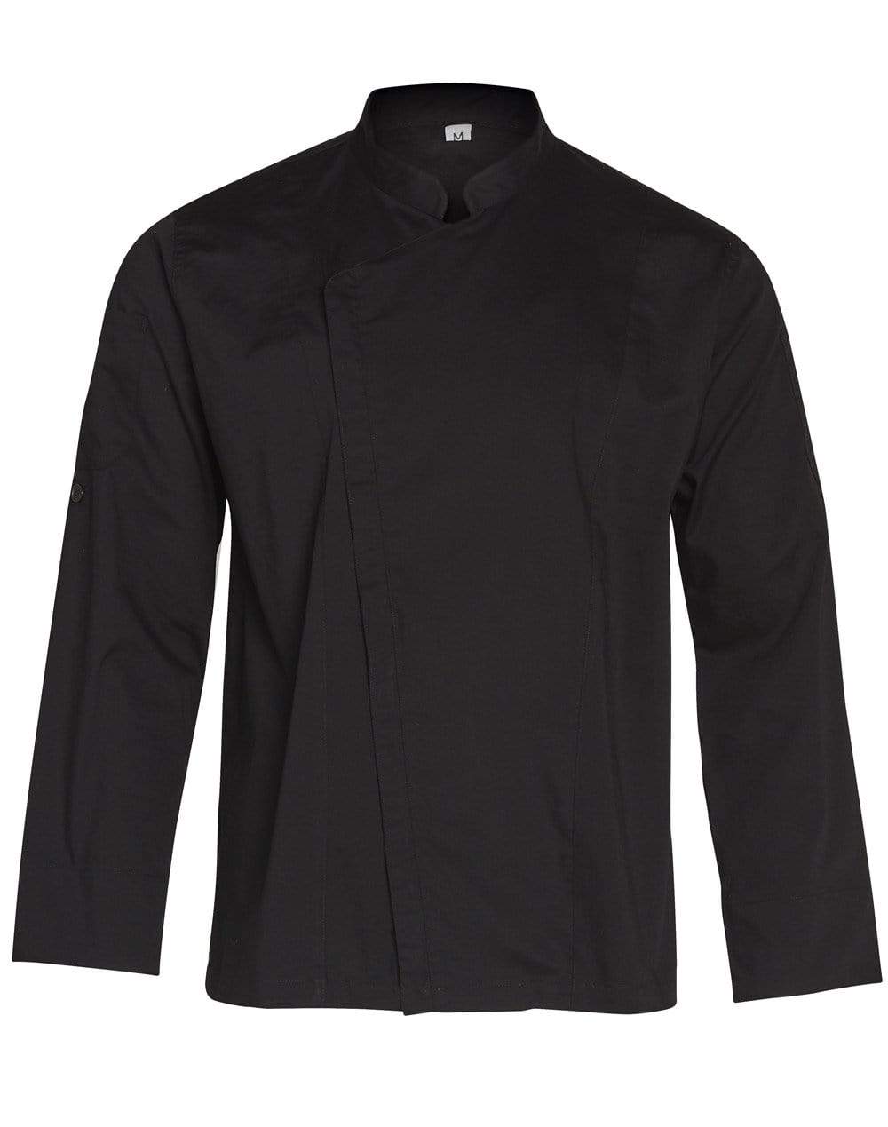 Winning Spirit Men's Functional Chef Jackets Cj03 Hospitality & Chefwear Winning Spirit Black XS 