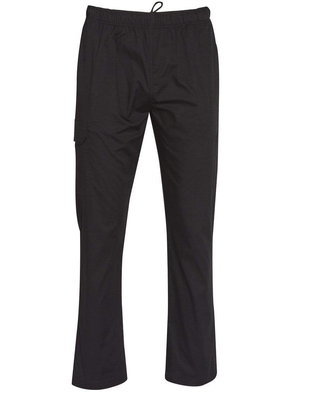 Winning Spirit Mens Functional Chef Pants Cp03 Hospitality & Chefwear Winning Spirit Black XS 