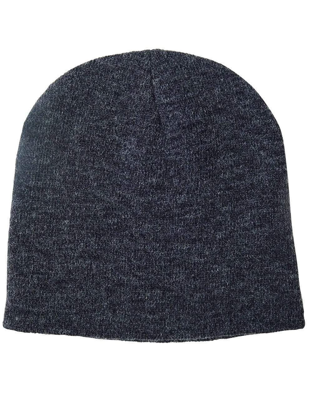 Winning Spirit Marle Slouch Beanie Ch22 PPE Winning Spirit Marl Navy  