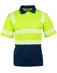 Winning Spirit Work Wear Yellow/Navy / 2XS Winning Spirit UNISEX TRUEDRY® biomotion segmented polo SW73