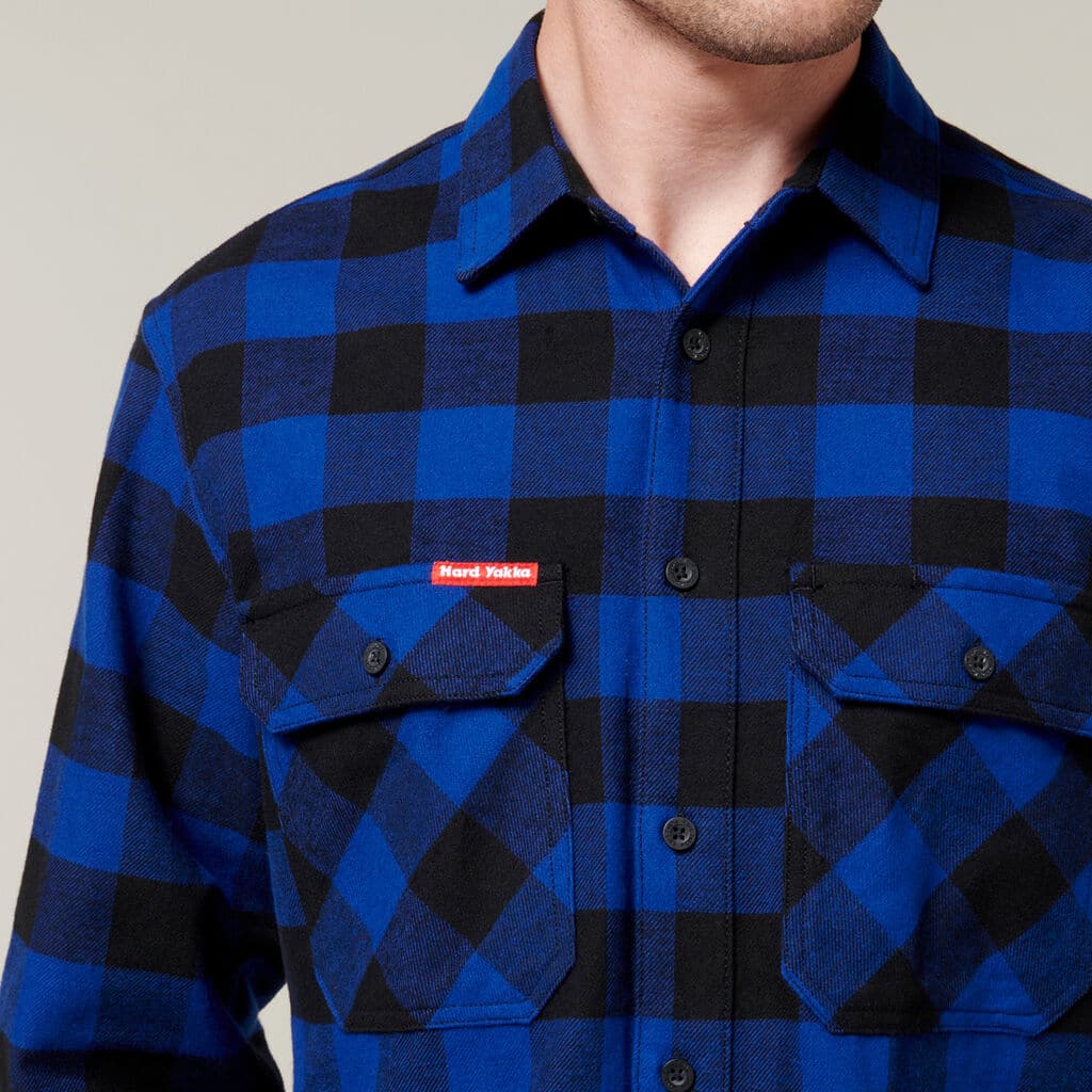 Hard Yakka Long Sleeve Check Flannel Shirt  Y07295