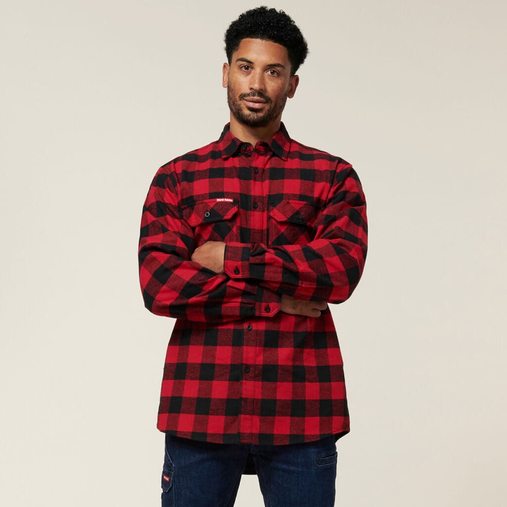 Hard Yakka Long Sleeve Check Flannel Shirt  Y07295