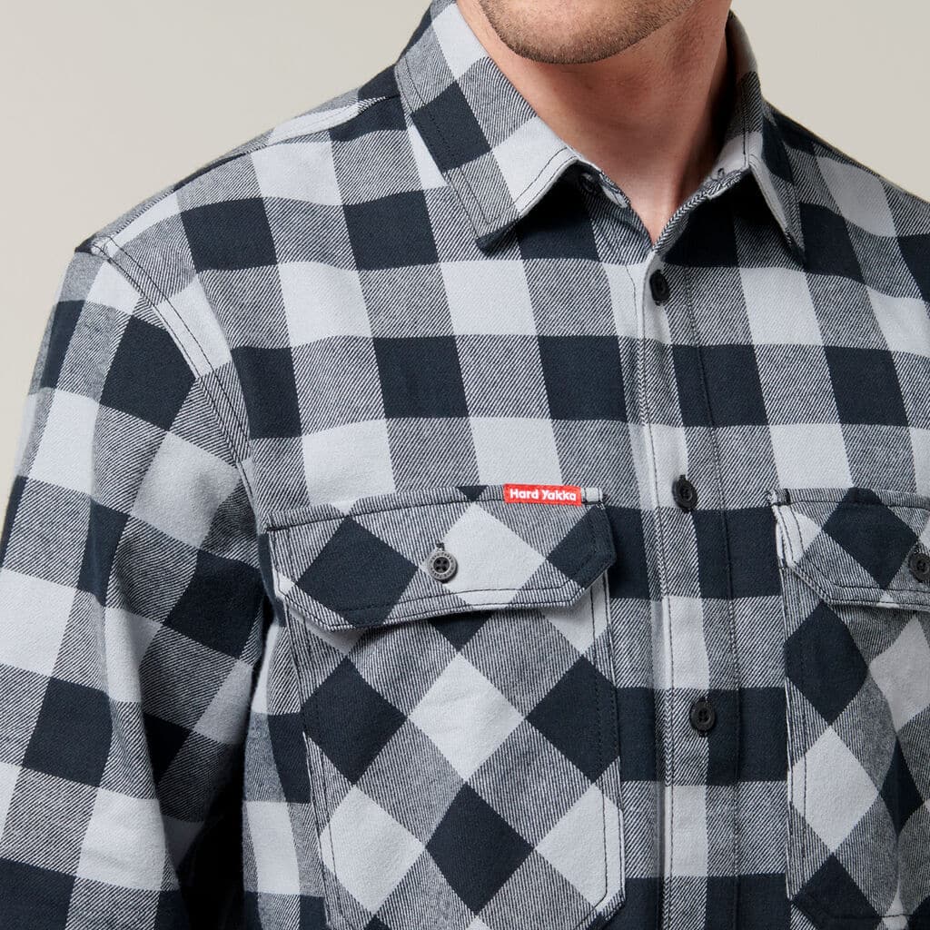 Hard Yakka Long Sleeve Check Flannel Shirt  Y07295